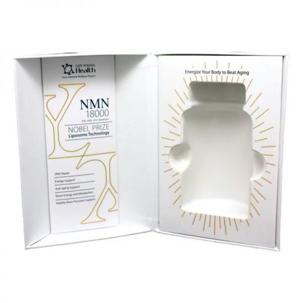 NMN packaging box with vac tray inside